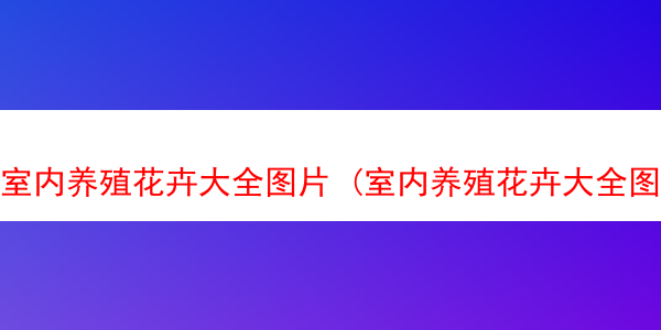 室内养殖花卉大全图片 (室内养殖花卉大全图片及名称)